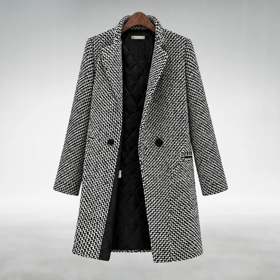 Ginevra | Cappotto Lungo Pied de Poule