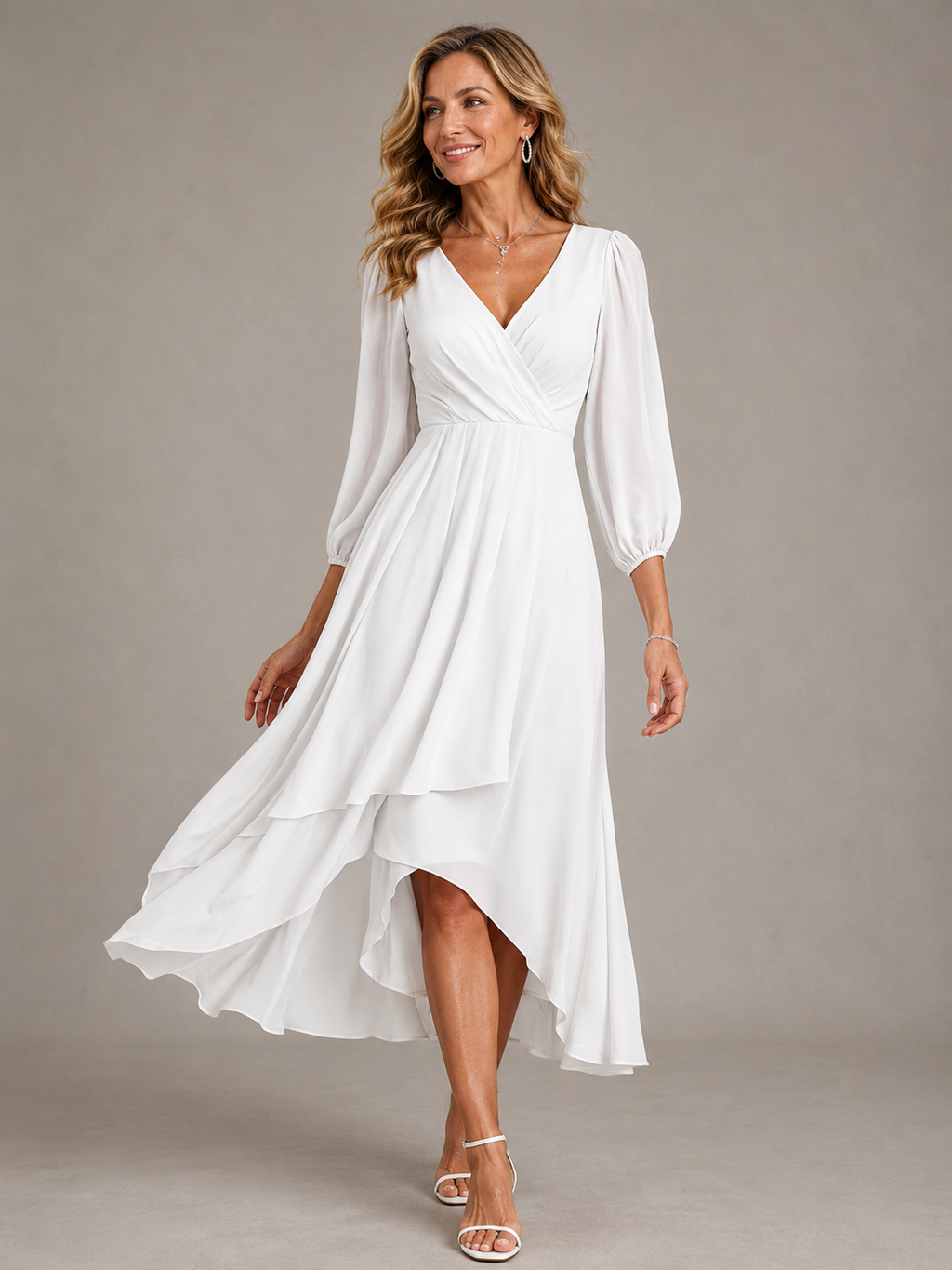 Mia | Elegante Abito Lungo con Scollo a V