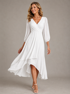 Mia | Elegante Abito Lungo con Scollo a V