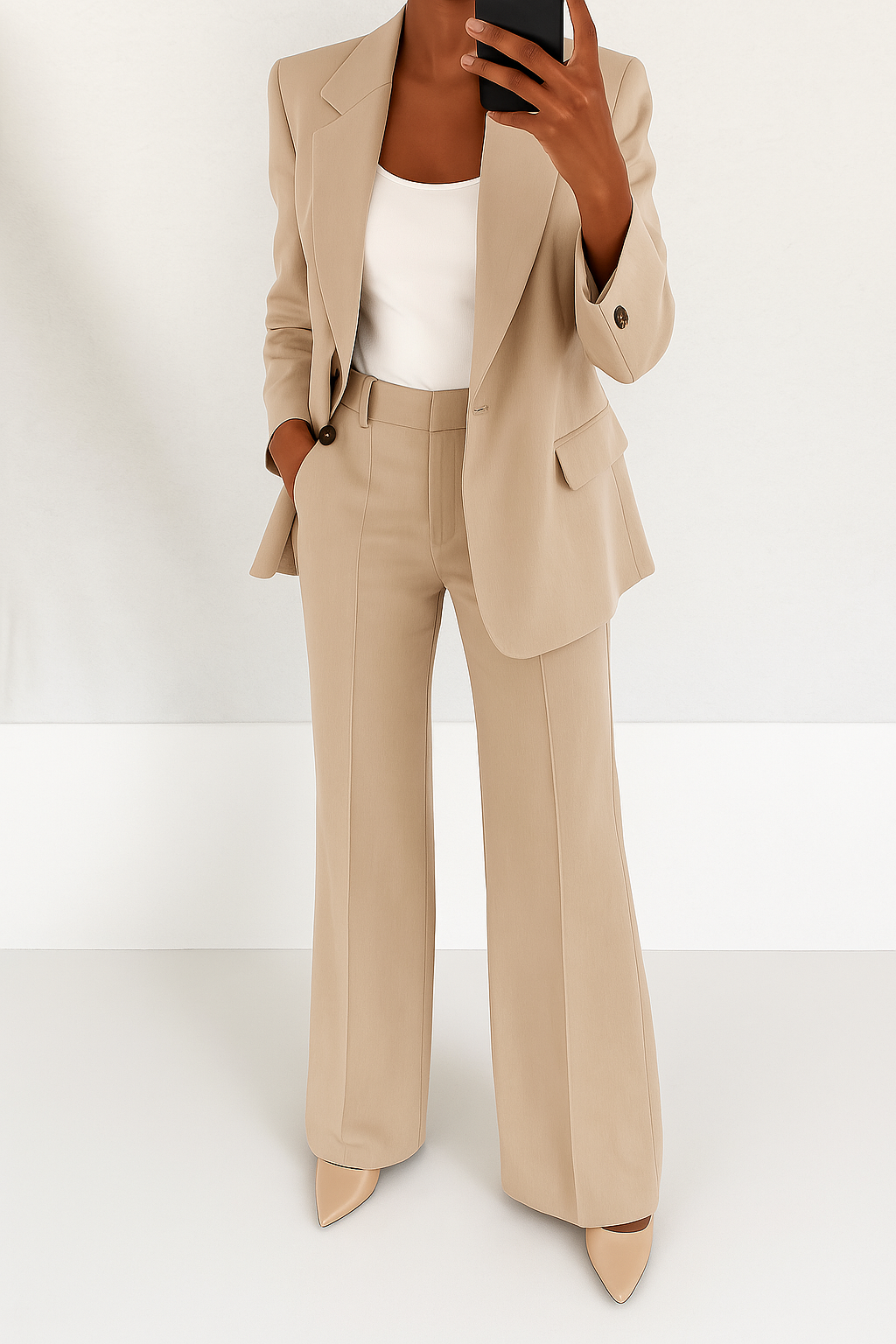 Patrizia - Tailleur sartoriale colore Beige