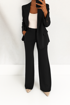 Patrizia - Tailleur sartoriale colore Nero