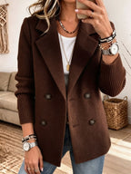 Eleonora | Blazer Bicolore con Maniche a Coste
