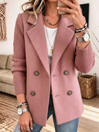 Eleonora | Blazer Bicolore con Maniche a Coste
