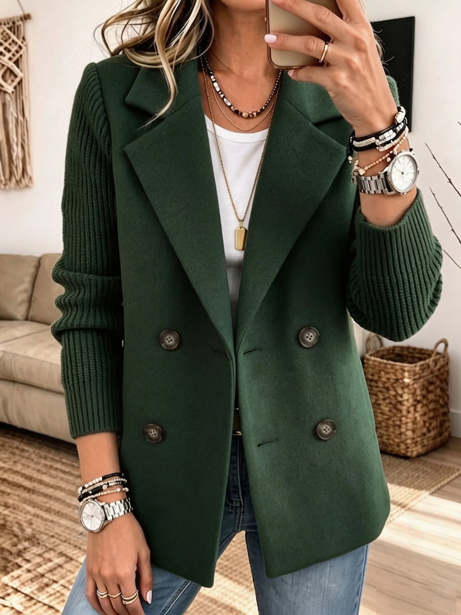 Eleonora | Blazer Bicolore con Maniche a Coste